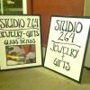 Sandwich board/signs for new Studio/Gallery @ Northrup King Building in NE Minneapolis. 